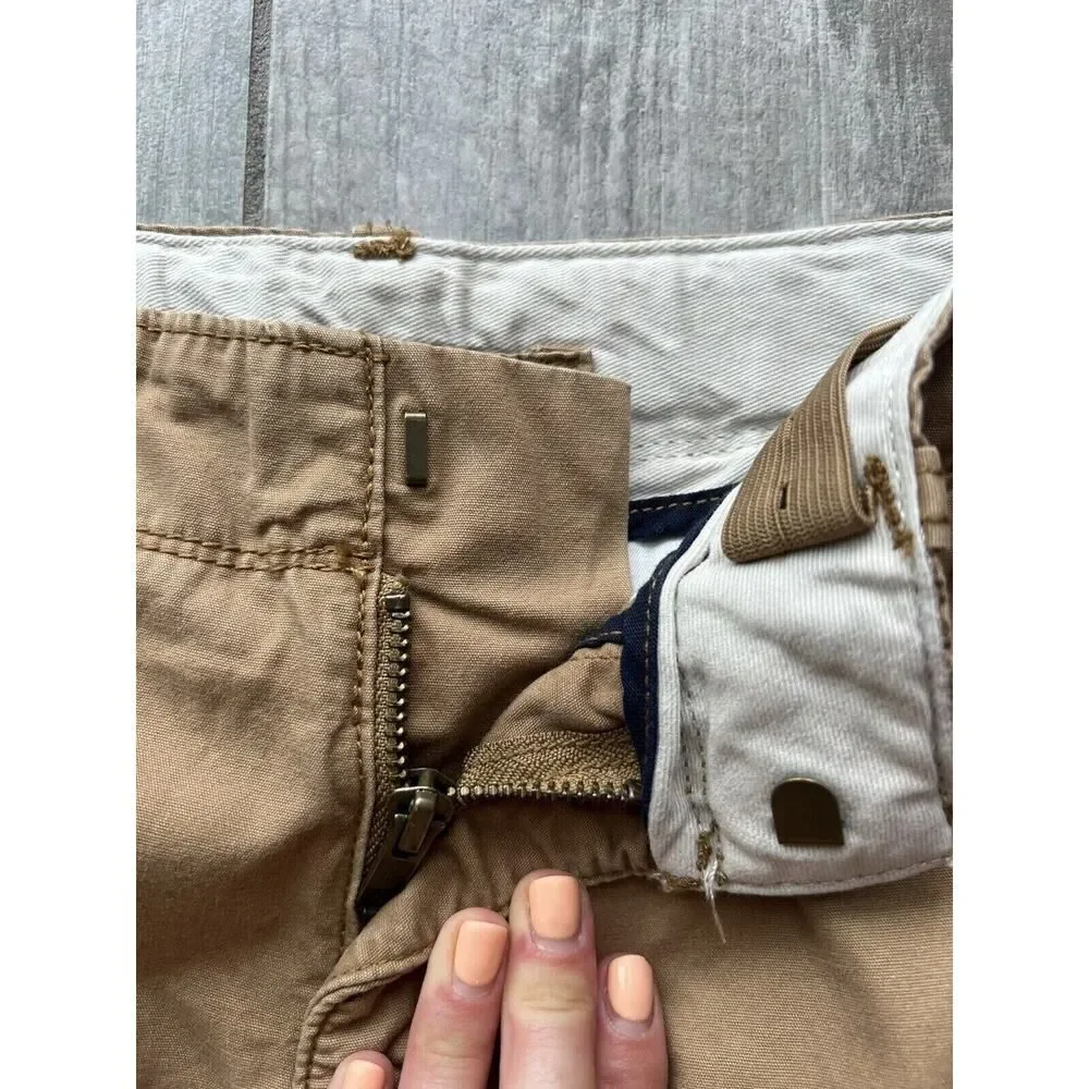 Gap Kids Boys Cargo Shorts Khaki Camel Chino Tan Everyday Casual 6 Regular
